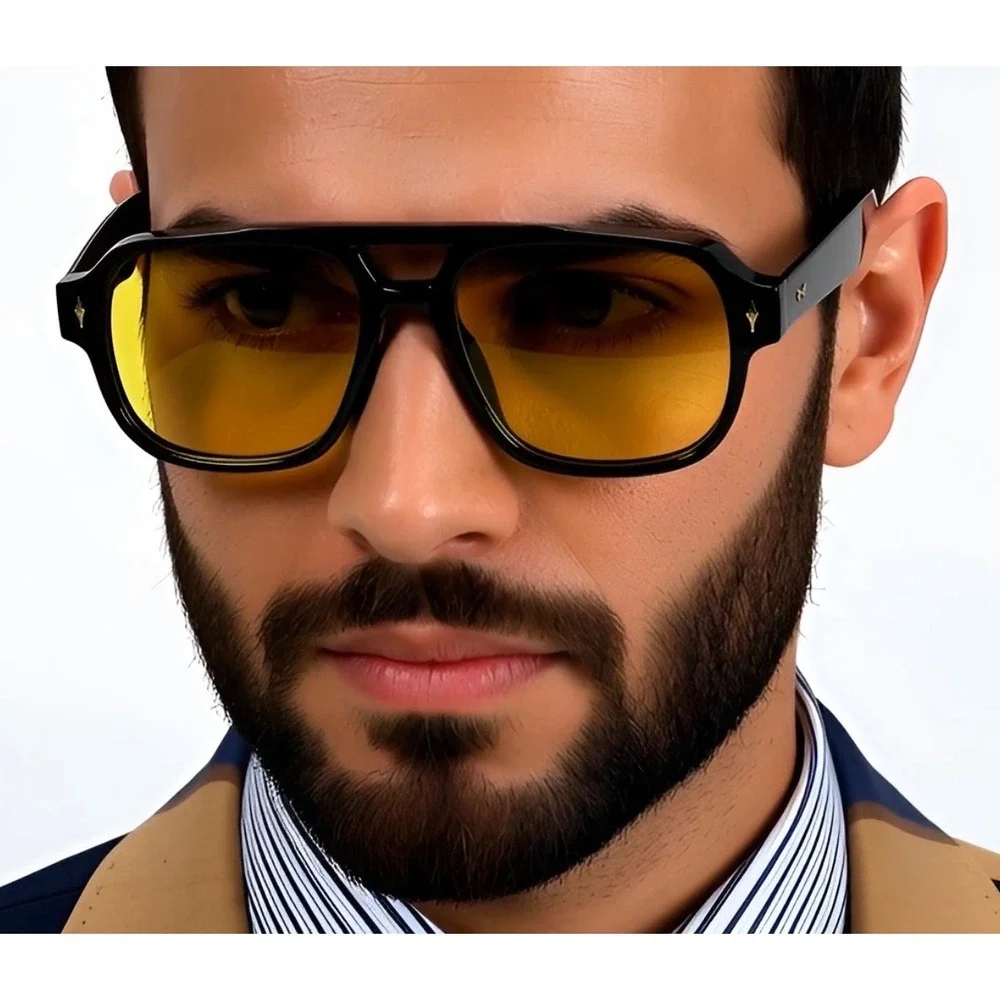 Men Night Driving Retro 70s Style Vintage Aesthetic‎ Streetwear Hip Hop Festival